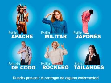 Los saludos alternativos para evitar el contagio del coronavirus se hacen virales Los saludos alternativos para evitar el contagio del coronavirus se hacen virales