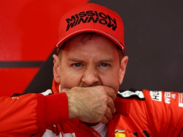 Sebastian Vettel durante los test de Montmeló Sebastian Vettel durante los test de Montmeló