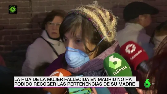 La hija de la anciana fallecida en Madrid por coronavirus La hija de la anciana fallecida en Madrid por coronavirus