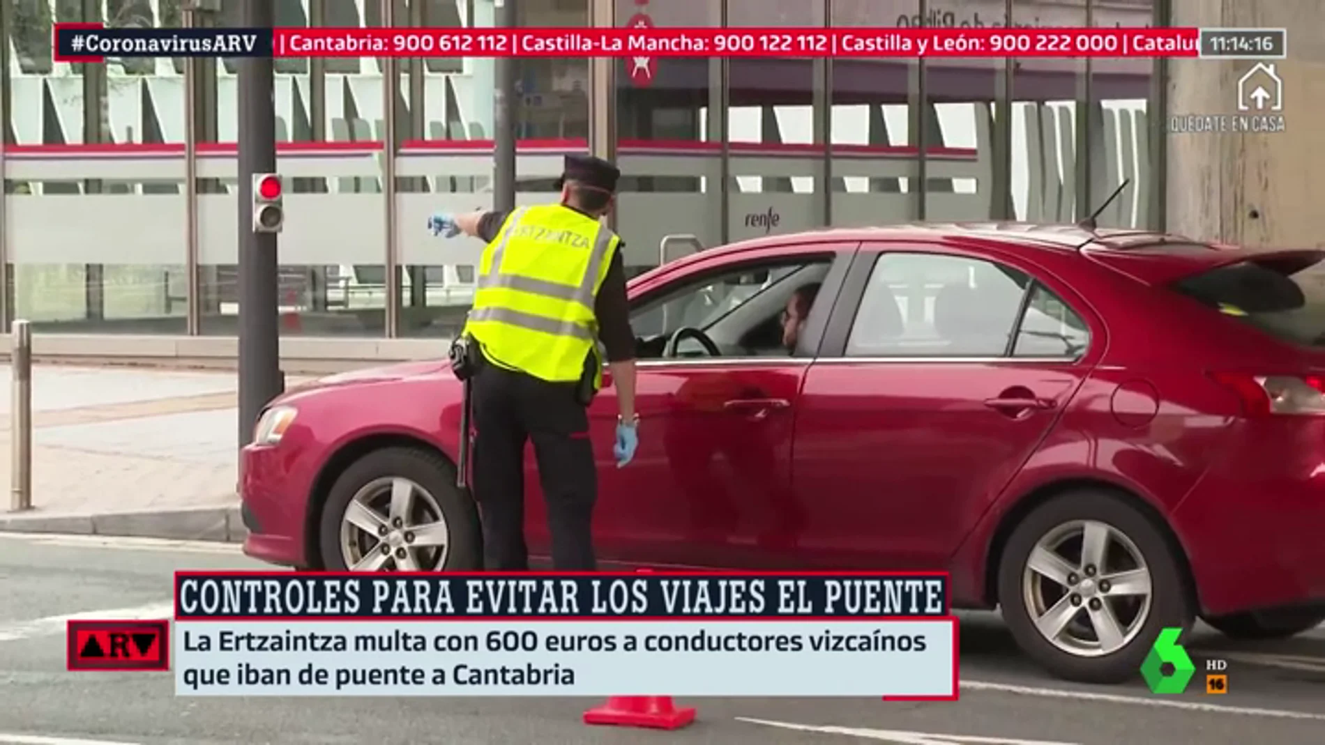 Controles policiales en las salidas de las ciudades para evitar los viajes por el puente de San José
