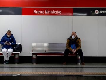 La estación de Nuevos Ministerios, en Madrid, en plena crisis por el coronavirus La estación de Nuevos Ministerios, en Madrid, en plena crisis por el coronavirus