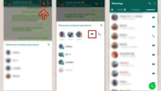 Con WhatsApp se puede hacer una videollamada grupal con hasta cuatro personas Videollamada