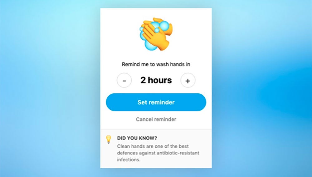 Wash Your Hands Reminder