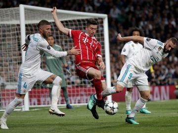 Ramos, Lewandowski y Benzema Ramos, Lewandowski y Benzema