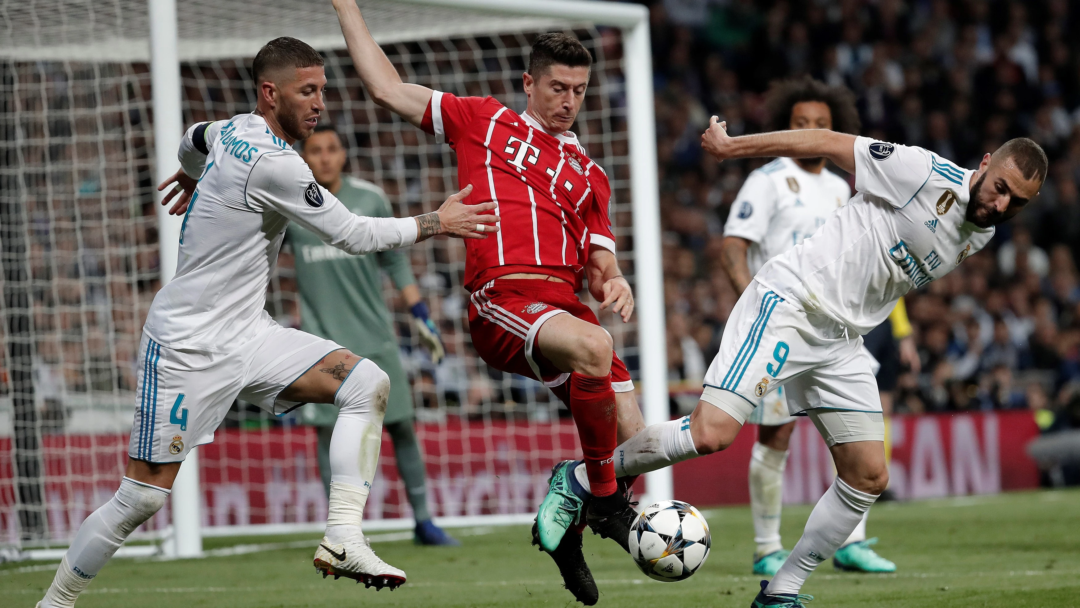 Ramos, Lewandowski y Benzema