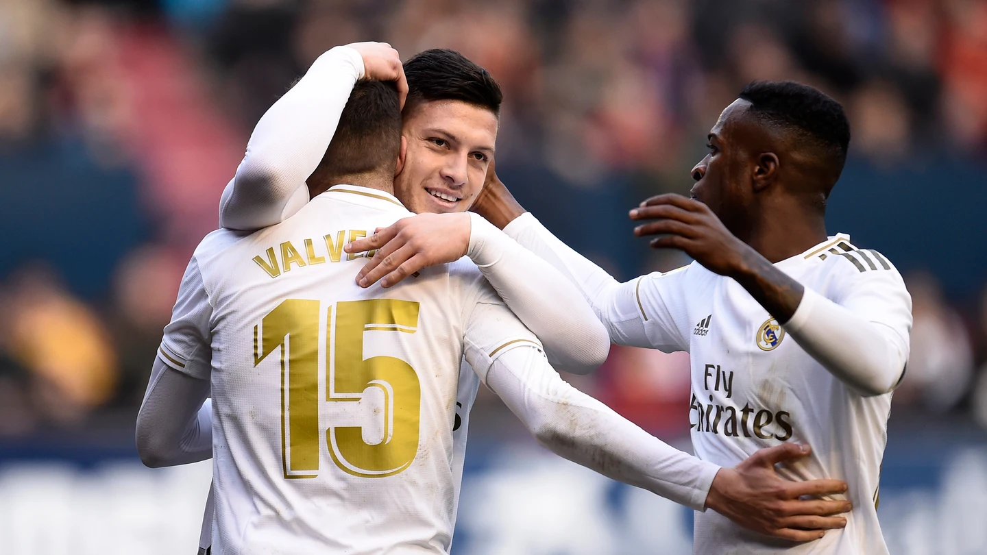 Valverde, Jovic y Vinicius Valverde, Jovic y Vinicius