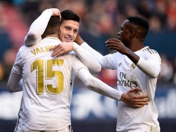 Valverde, Jovic y Vinicius Valverde, Jovic y Vinicius