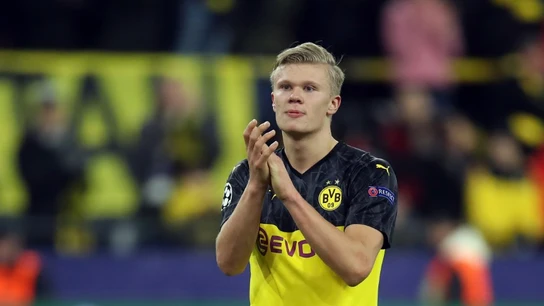 Haaland, con el Borussia Dortmund Haaland, con el Borussia Dortmund