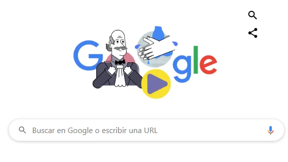 El Doodle de Google a Ignaz Philipp Semmelweis