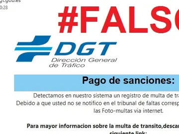Estafa DGT: mail falso Estafa DGT: mail falso