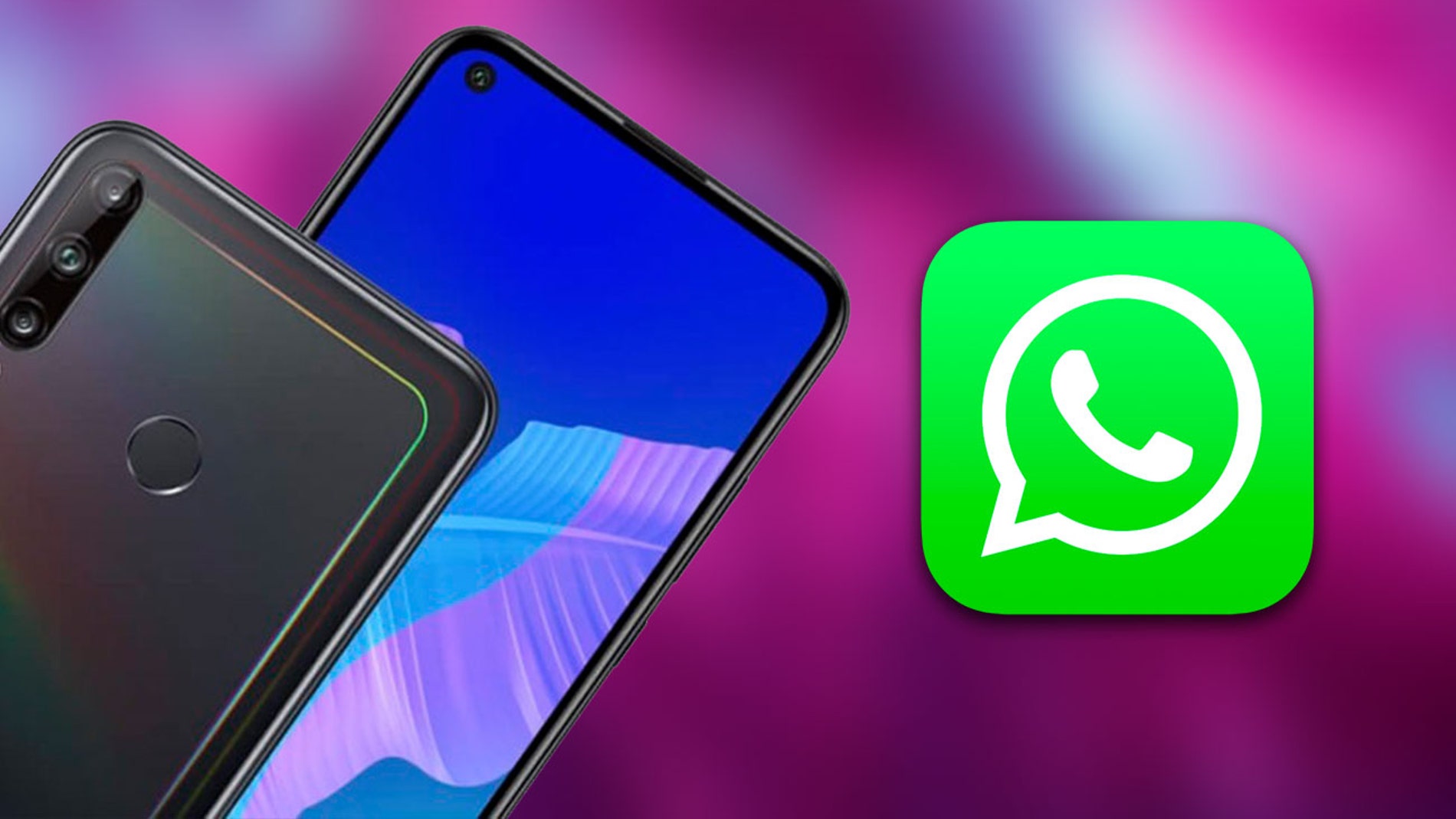 WhatsApp y un móvil Huawei