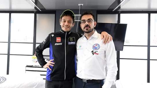 Valentino Rossi, con Michele Zasa Valentino Rossi, con Michele Zasa