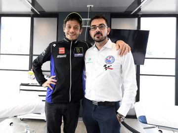 Valentino Rossi, con Michele Zasa