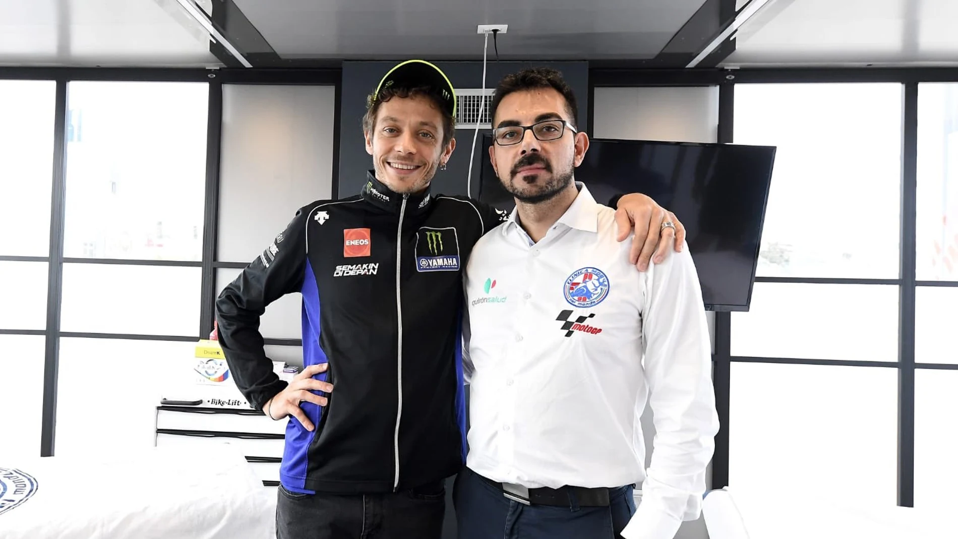Valentino Rossi, con Michele Zasa