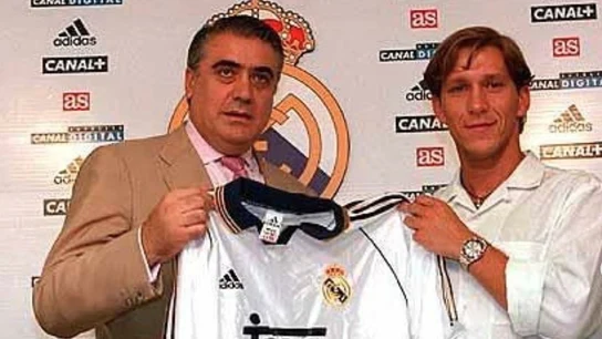 Míchel Salgado, con Lorenzo Sanz Míchel Salgado, con Lorenzo Sanz