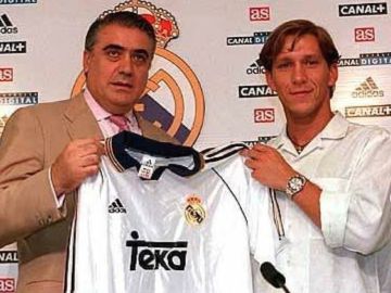 Míchel Salgado, con Lorenzo Sanz Míchel Salgado, con Lorenzo Sanz