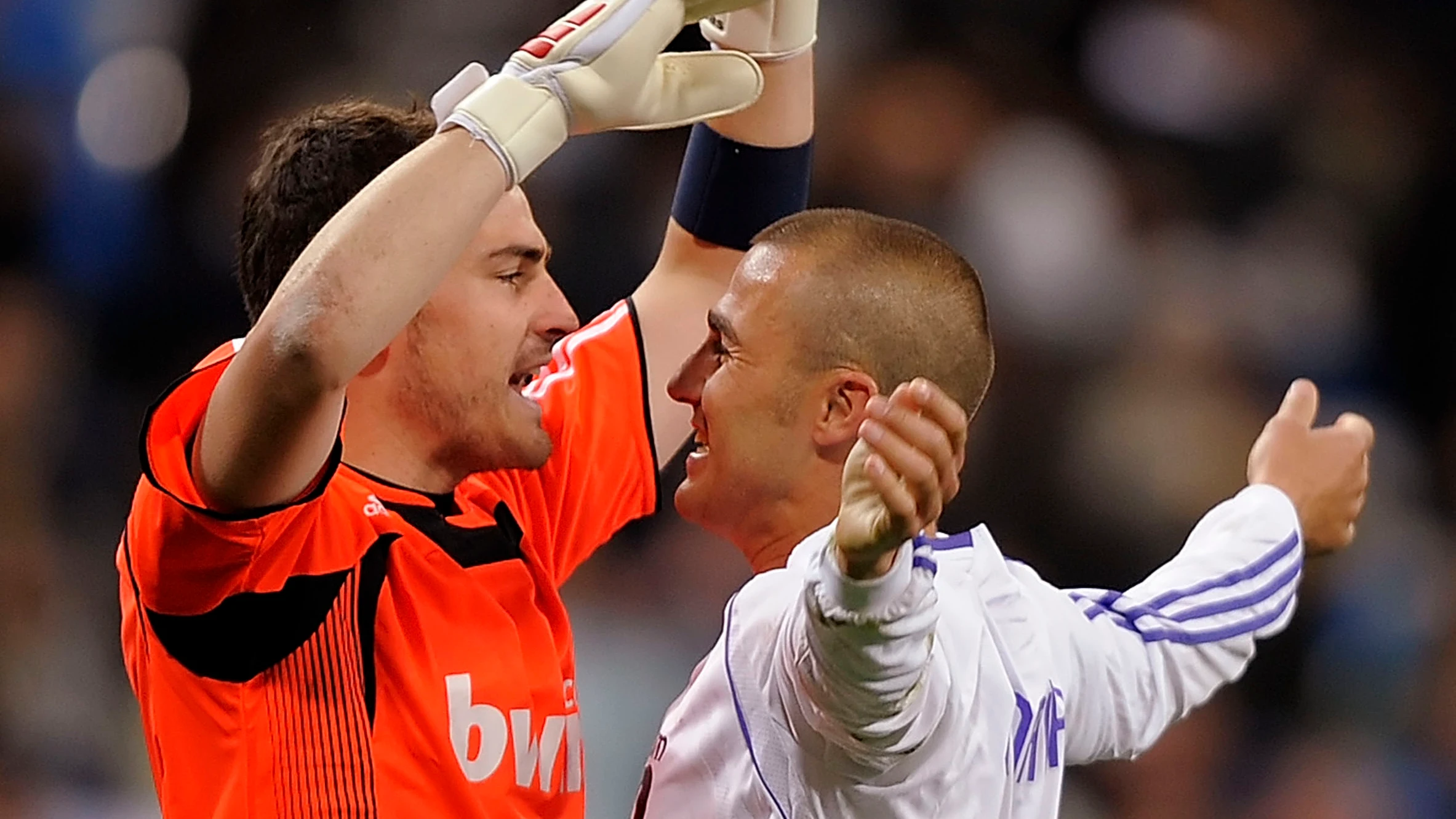 Iker Casillas y Fabio Cannavaro