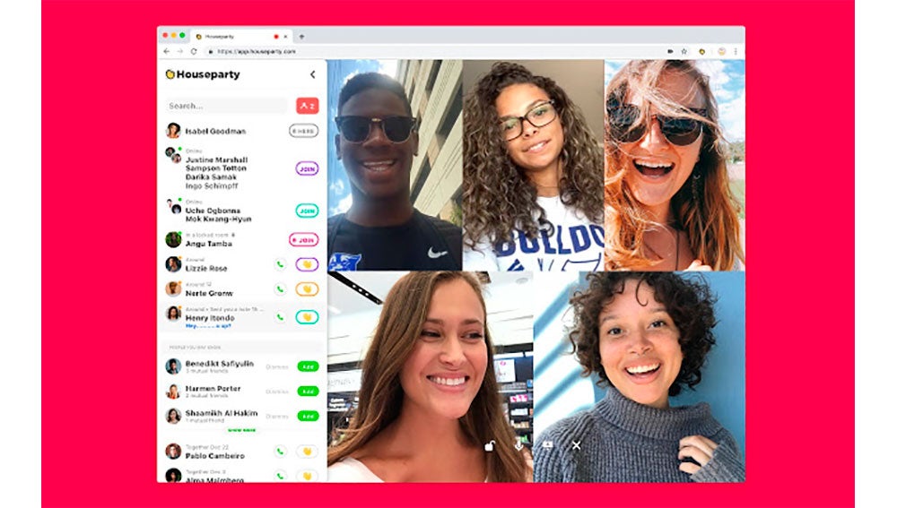 Houseparty en Chrome