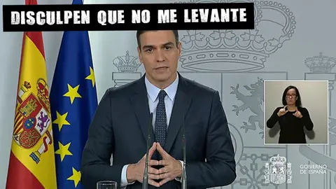 Rueda de prensa de Pedro Sánchez El Muro