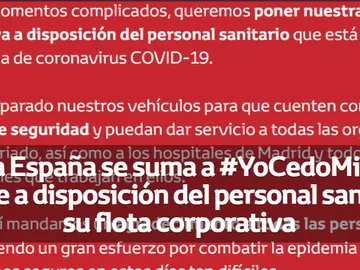Toyota cede su flota para transportar personal sanitario Toyota cede su flota para transportar personal sanitario