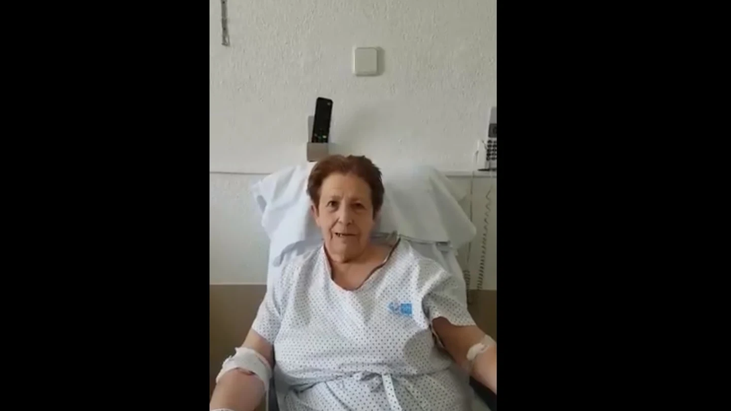 Carmen, una paciente que supera el coronavirus con 75 años Carmen, una paciente que supera el coronavirus con 75 años