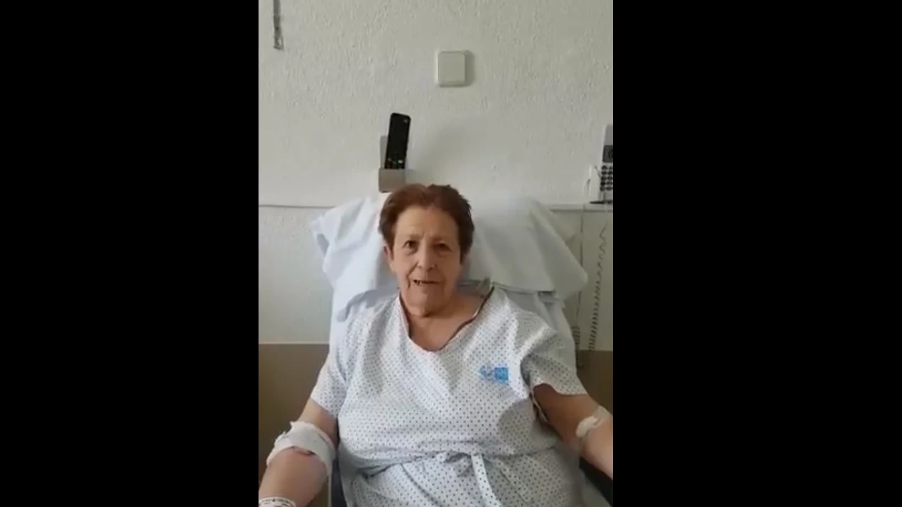 Carmen, una paciente que supera el coronavirus con 75 años Carmen, una paciente que supera el coronavirus con 75 años
