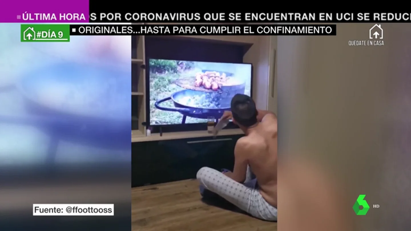Procesiones en el cableado eléctrico y barbacoas en el salón: la originalidad se desata tras nueve días de confinamiento Procesiones en el cableado eléctrico y barbacoas en el salón: la originalidad se desata tras nueve días de confinamiento