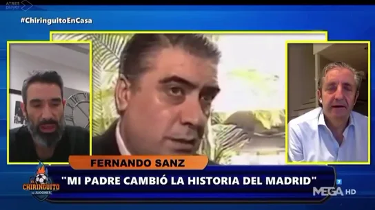 Emocionante: Fernando Sanz cuenta la anécdota más madridista de su padre Emocionante: Fernando Sanz cuenta la anécdota más madridista de su padre
