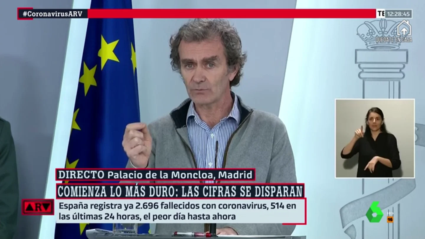 Simón alerta de que la presión sobre los hospitales y UCI irá "mas allá del momento en que se controle la transmisión" Simón alerta de que la presión sobre los hospitales y UCI irá "mas allá del momento en que se controle la transmisión"