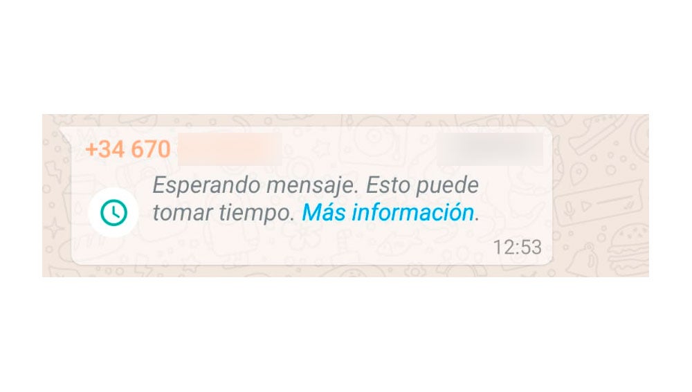 El curioso mensaje de WhatsApp