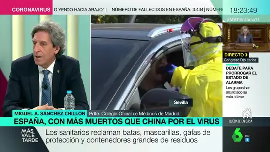 Miguel Ángel Sánchez Chillón, presidente del Colegio Oficial de Médicos de Madrid. Miguel Ángel Sánchez Chillón, presidente del Colegio Oficial de Médicos de Madrid.