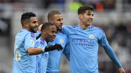 Mahrez, Sterling, Walker y Stones Mahrez, Sterling, Walker y Stones