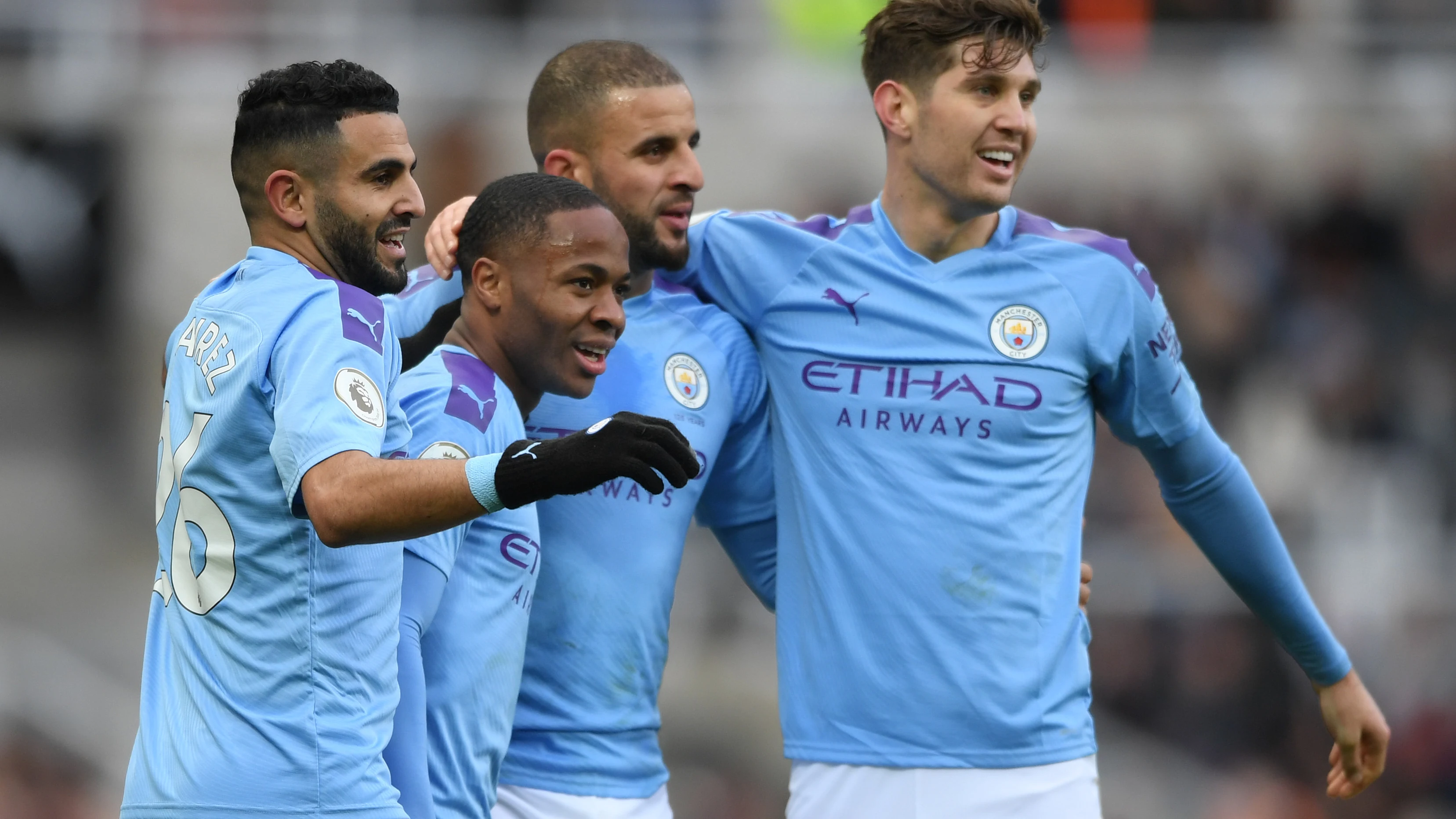 Mahrez, Sterling, Walker y Stones