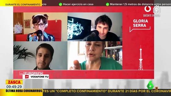 La amenaza de Gloria Serra a los que se saltan el confinamiento La amenaza de Gloria Serra a los que se saltan el confinamiento