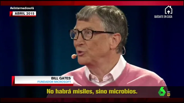 Bill Gates predijo la pandemia del coronavirus: "Si algo va a matar a diez millones de personas en una década será un virus"