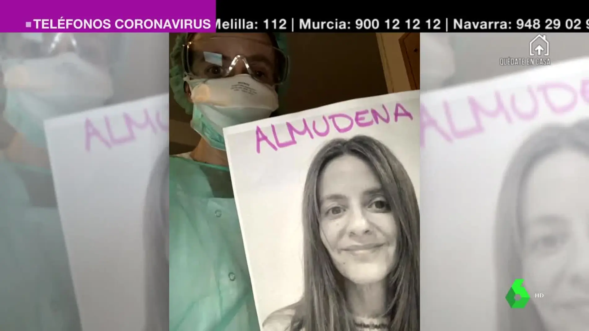Una cardióloga lleva siempre una foto suya para que los pacientes puedan verle la cara a pesar de la mascarilla.