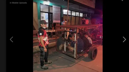Personas confinadas en jaulas por violar la cuarentena en Filipinas Personas confinadas en jaulas por violar la cuarentena en Filipinas