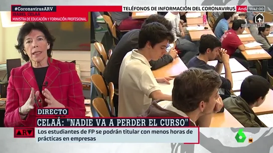 La ministra de Educación en ARV La ministra de Educación en ARV