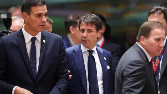 El presidente del Gobierno, Pedro Sánchez, y el primer ministro italiano Giuseppe Conte en una foto de archivo El presidente del Gobierno, Pedro Sánchez, y el primer ministro italiano Giuseppe Conte en una foto de archivo