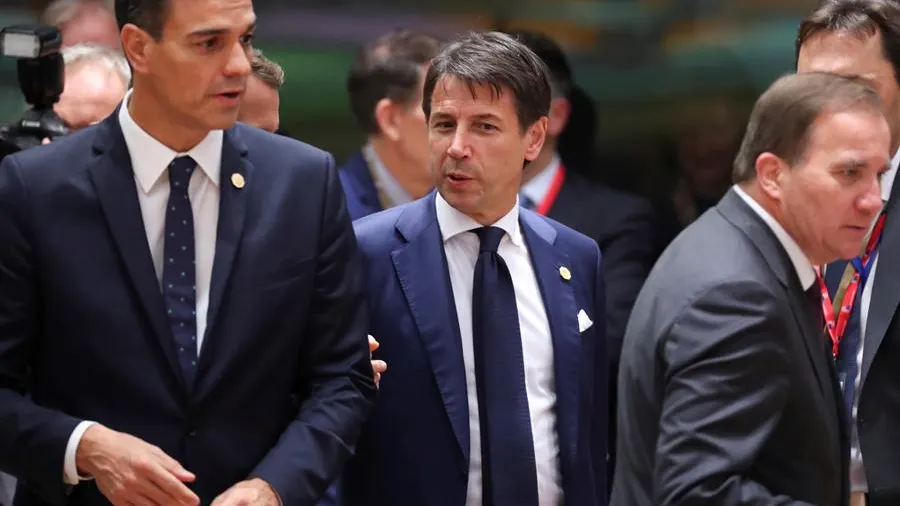 El presidente del Gobierno, Pedro Sánchez, y el primer ministro italiano Giuseppe Conte en una foto de archivo