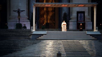 El papa Francisco, durante el 'Urbi et Orbi'