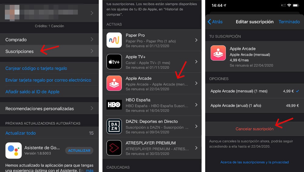 Cómo cancelar suscripciones en la App Store de iPhone