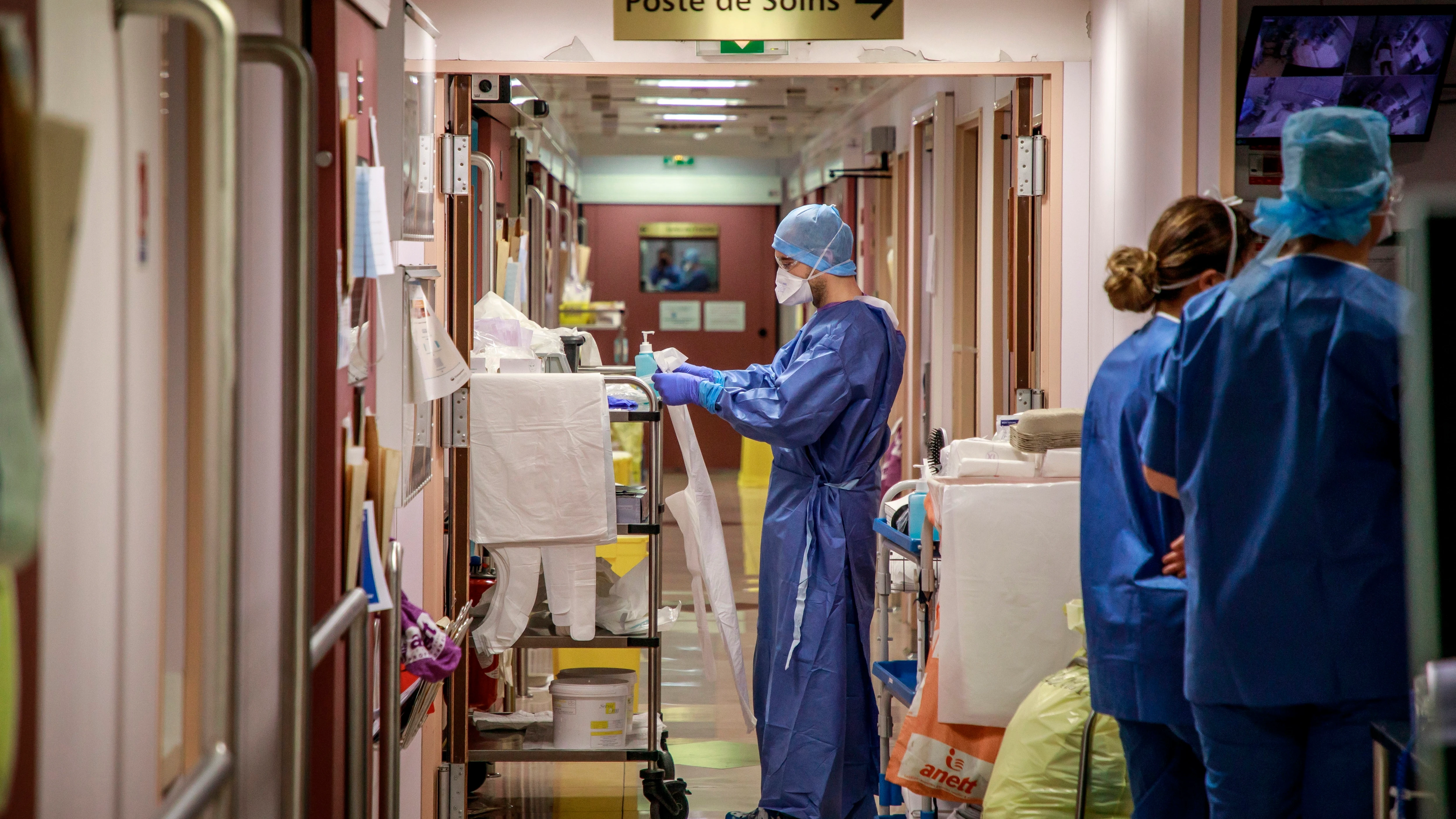 Médicos en un hospital