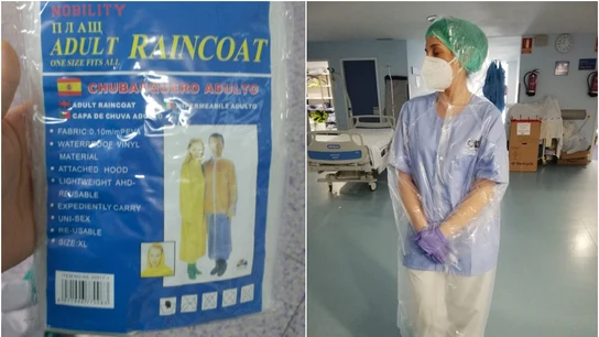 Imágenes del equipo entregado a profesionales sanitarios en el Severo Ochoa Imágenes del equipo entregado a profesionales sanitarios en el Severo Ochoa