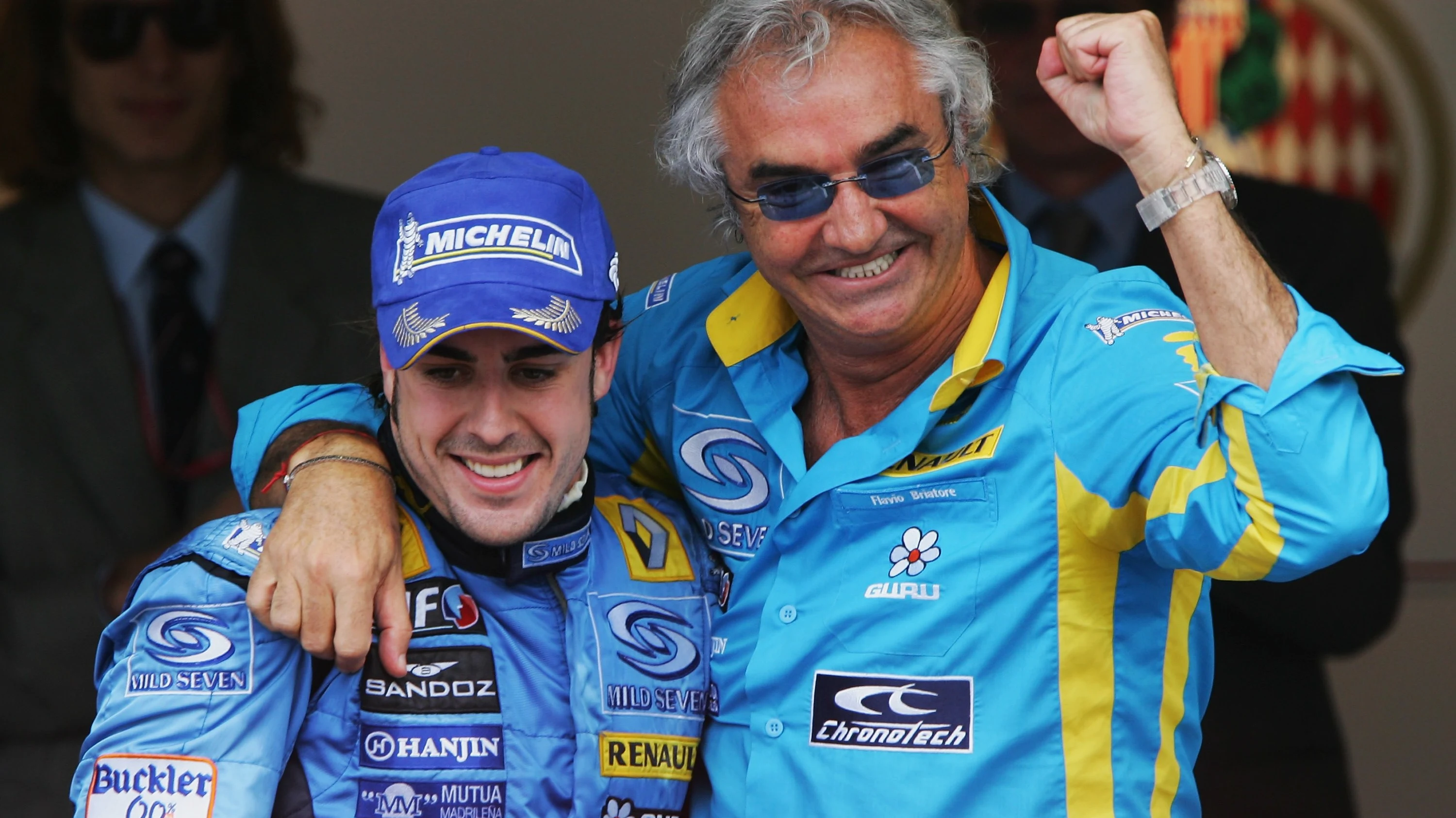 Fernando Alonso y Flavio Briatore