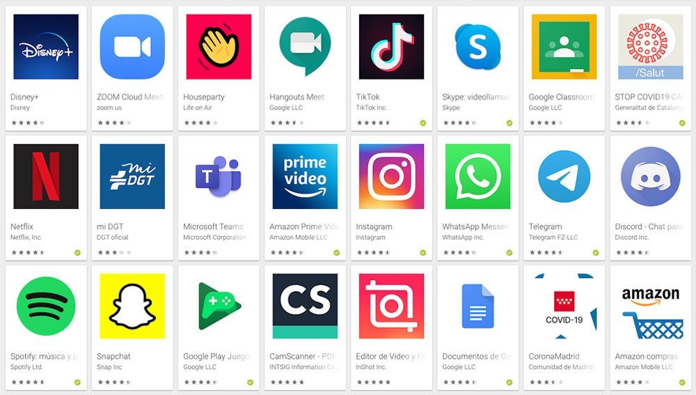Apps más descargadas en Android durante la cuarentena