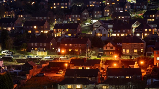 Imagen de un barrio de Londres durante el periodo de confinamiento Imagen de un barrio de Londres durante el periodo de confinamiento