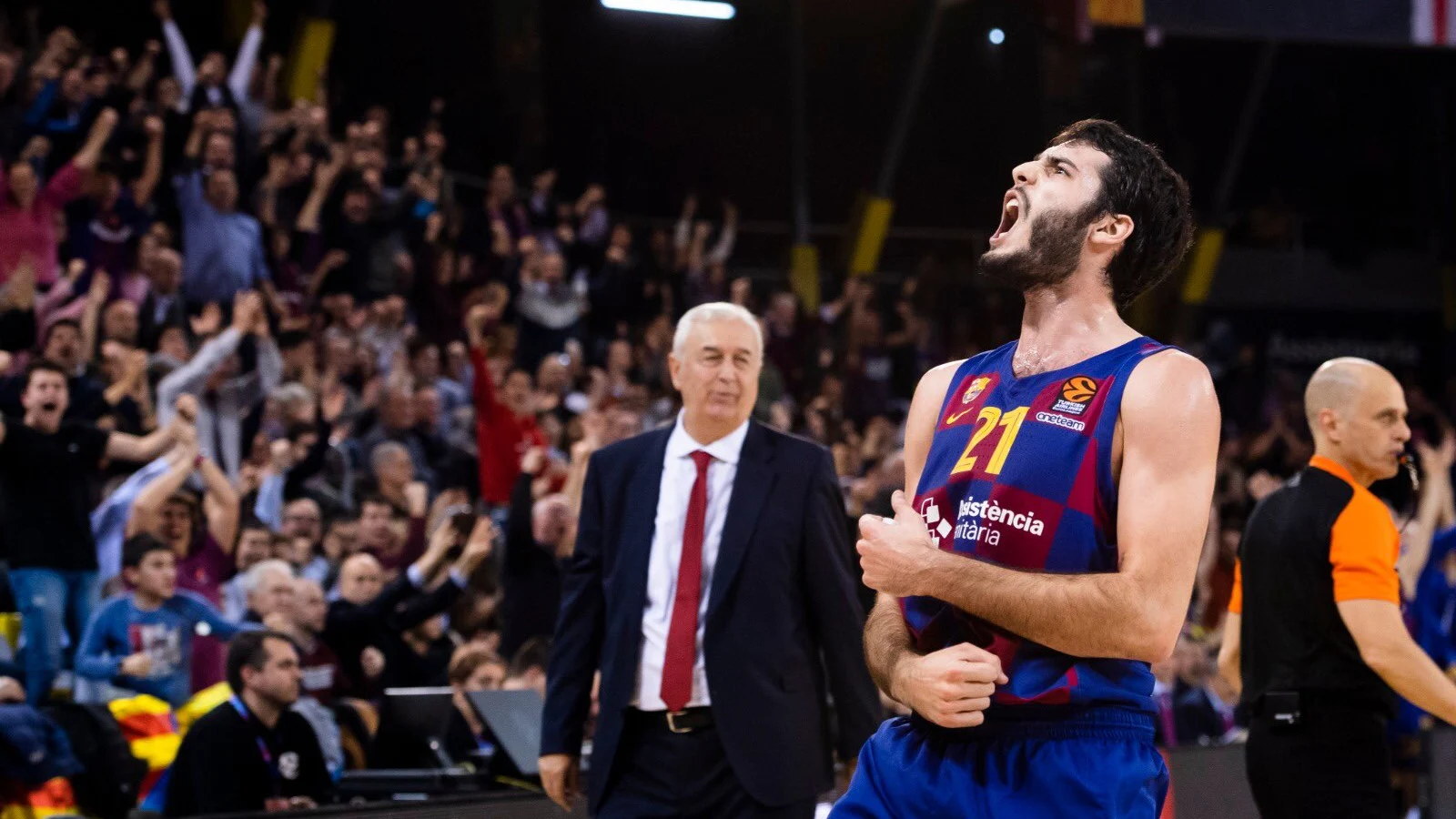 Álex Abrines, con el Barça