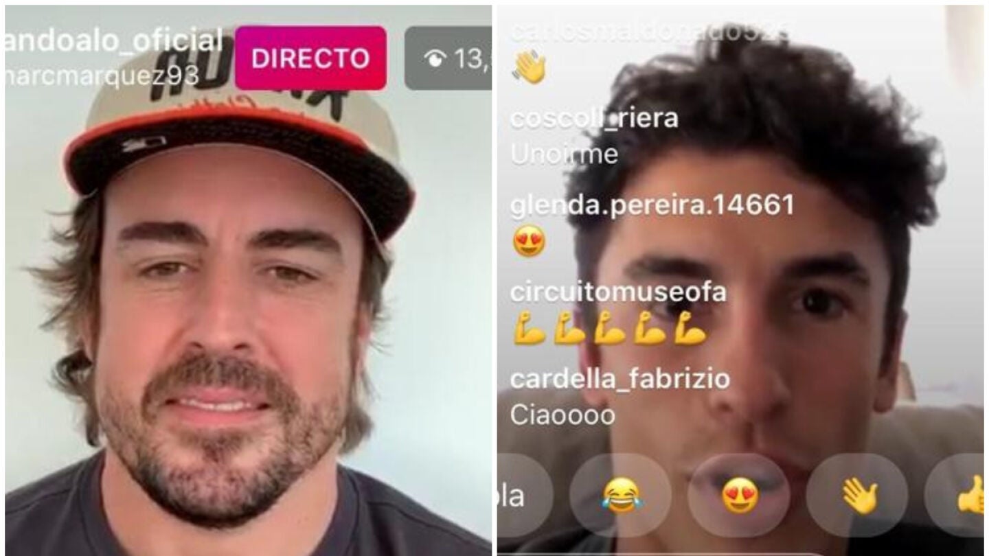 Fernando Alonso y Marc M&aacute;rquez