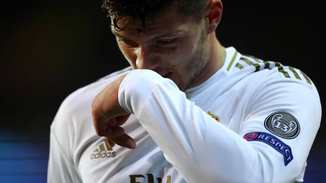 Luka Jovic, con el Real Madrid